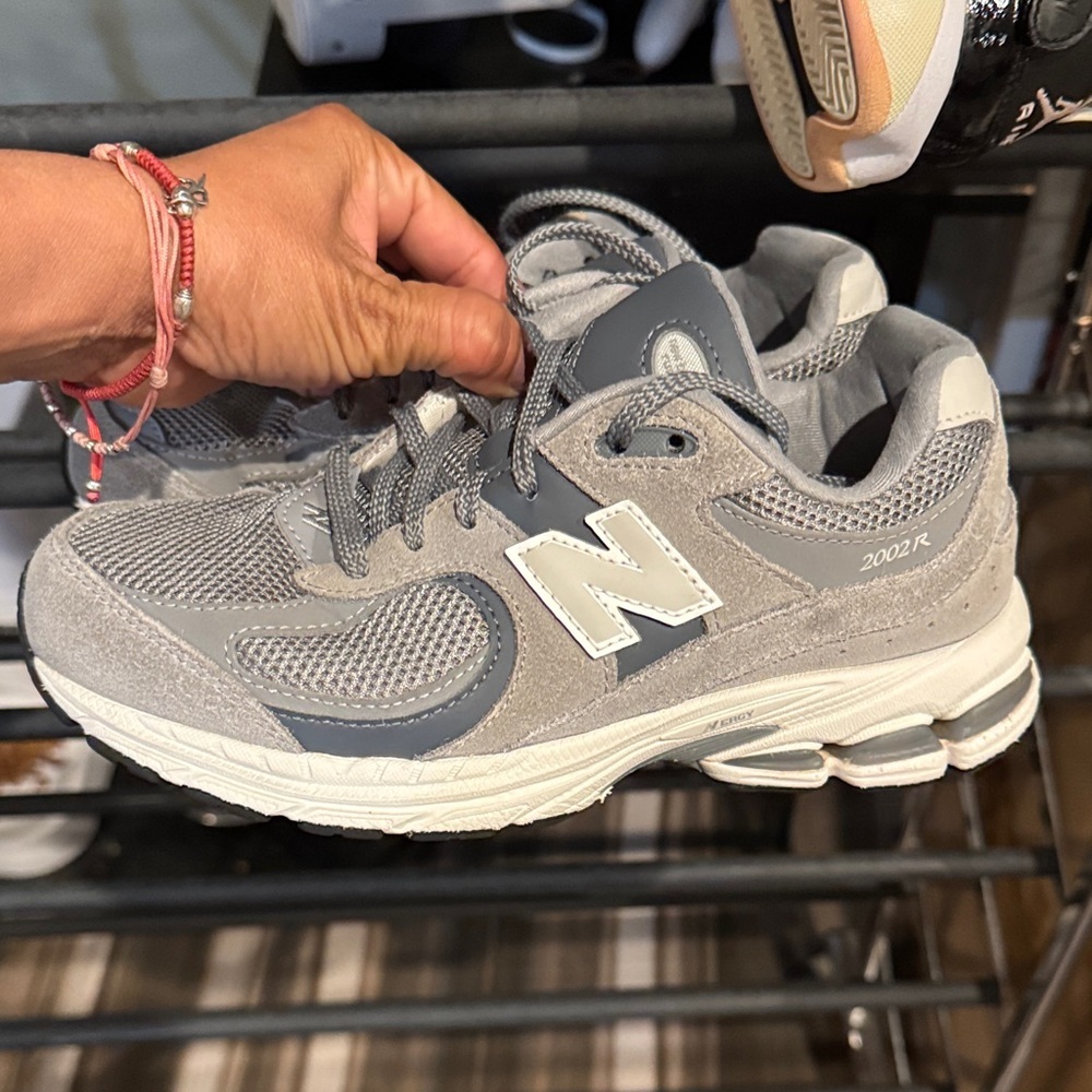 New Balance Gray and White Running Shoes